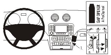 Brodit ProClip, Mercedes Benz GL-Class 06-12 i gruppen Bilstereo / Hvad passer i min bil / Mercedes / GL hos BRL (240853851)