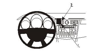 ProClip Monteringsbygel Chrysler Sebring 07-10, Centrerad i gruppen Bilstereo / Hvad passer i min bil / Chrysler hos BRL (240853947)