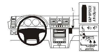 Brodit ProClip, Ssang Yong Rexton 06-07 i gruppen Bilstereo / Hvad passer i min bil / Ssangyong hos BRL (240853952)