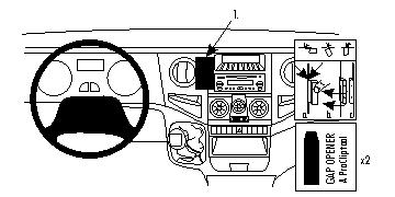 Brodit ProClip, Iveco Daily 06-14 i gruppen Bilstereo / Hvad passer i min bil / Iveco Daily hos BRL (240853968)