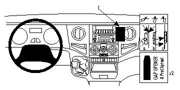 Brodit ProClip, Iveco Daily 06-14 i gruppen Bilstereo / Hvad passer i min bil / Iveco Daily hos BRL (240853969)
