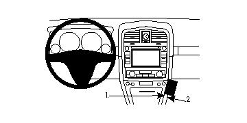 Brodit ProClip, Cadillac SRX 07-09 i gruppen Bilstereo / Hvad passer i min bil / Cadillac / Cadillac SRX hos BRL (240854027)