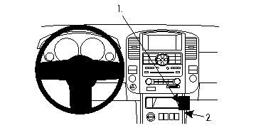 Nissan Pathfinder 10-12, Vinklad i gruppen Bilstereo / Hvad passer i min bil / Nissan / Pathfinder hos BRL (240854196)