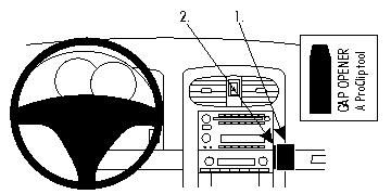 ProClip Monteringsbygel Chevrolet Corvette 08-13, Vinklad i gruppen Bilstereo / Hvad passer i min bil / Chevrolet hos BRL (240854233)