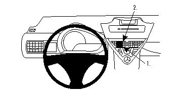 Brodit ProClip, Toyota iQ 09-19 i gruppen Bilstereo / Hvad passer i min bil / Toyota / iQ / iQ 2009-2015 hos BRL (240854291)