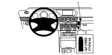 Brodit ProClip, Mercedes Benz E-Class, Sedan/Stationwagon 09-13 i gruppen Bilstereo / Hvad passer i min bil / Mercedes / E-klasse / E-klasse 2010-2016 W212 hos BRL (240854331)