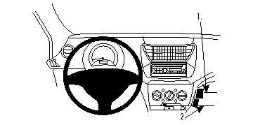 Nissan Pixo 09-15, Vinklad i gruppen Bilstereo / Hvad passer i min bil / Suzuki / Alto hos BRL (240854336)