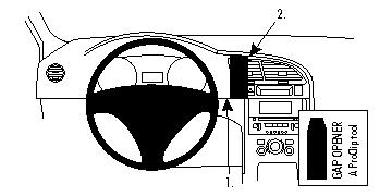 Brodit ProClip, Peugeot 3008 09-16 i gruppen Bilstereo / Hvad passer i min bil / Peugeot / Peugeot 3008 / Peugeot 3008 2008-2016 hos BRL (240854344)