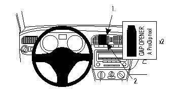 Brodit ProClip, Volkswagen Polo 10-17 i gruppen Bilstereo / Hvad passer i min bil / Volkswagen / Polo / Polo 2010-2017 hos BRL (240854382)