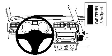 Brodit ProClip, Volkswagen Polo 10-14 i gruppen Bilstereo / Hvad passer i min bil / Volkswagen / Polo / Polo 2010-2017 hos BRL (240854383)
