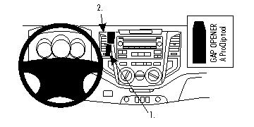 Brodit ProClip, Toyota HiLux 10-11 i gruppen Bilstereo / Hvad passer i min bil / Toyota / Hilux / Hilux 2005-2015 hos BRL (240854436)