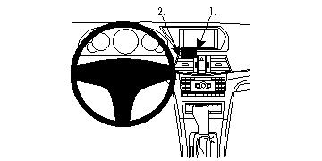 Brodit ProClip, Mercedes Benz E-Class, Convertible/Coupé 10-13 i gruppen Bilstereo / Hvad passer i min bil / Mercedes / E-klasse / E-klasse 2010-2016 W212 hos BRL (240854459)