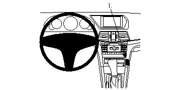 Brodit ProClip, Mercedes Benz E-Class, Convertible/Coupé 10-17 i gruppen Bilstereo / Hvad passer i min bil / Mercedes / E-klasse / E-klasse 2010-2016 W212 hos BRL (240854460)