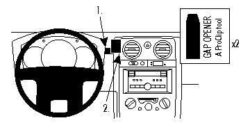 Brodit ProClip, Isuzu D-Max/Rodeo 08-12 i gruppen Bilstereo / Hvad passer i min bil / Isuzu hos BRL (240854473)