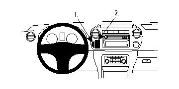 Brodit ProClip, Volkswagen Amarok 11-16 i gruppen Bilstereo / Hvad passer i min bil / Volkswagen / Amarok / Amarok 2010-2021 hos BRL (240854601)
