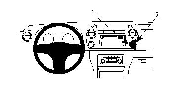 Brodit ProClip, Volkswagen Amarok 11-16 i gruppen Bilstereo / Hvad passer i min bil / Volkswagen / Amarok / Amarok 2010-2021 hos BRL (240854602)
