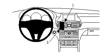 Brodit ProClip, Mercedes Benz CLS-Class 11-18 i gruppen Bilstereo / Hvad passer i min bil / Mercedes / CLS hos BRL (240854631)
