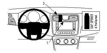 ProClip Monteringsbygel Chrysler 200/Chrysler 200 Convertible 11-14, Centrerad i gruppen Bilstereo / Hvad passer i min bil / Chrysler hos BRL (240854645)