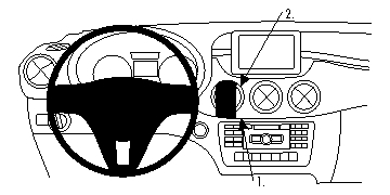 Brodit ProClip, Mercedes Benz B-Class 12-18 i gruppen Bilstereo / Hvad passer i min bil / Mercedes / B-klasse hos BRL (240854749)
