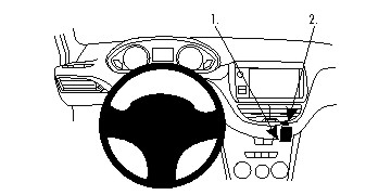 Brodit ProClip, Peugeot 2008/208 12-19 i gruppen Bilstereo / Hvad passer i min bil / Peugeot / Peugeot 2008 / Peugeot 2008 2013-2019 hos BRL (240854764)