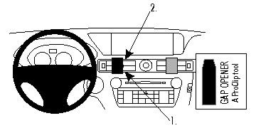 ProClip Monteringsbygel Lexus GS Serie 13-15, Centrerad i gruppen Bilstereo / Hvad passer i min bil / Lexus hos BRL Electronics (240854776)