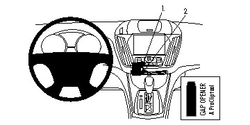 Brodit ProClip, Ford Kuga 17-19 i gruppen Bilstereo / Hvad passer i min bil / Ford / Kuga / Kuga 2013-2019 hos BRL (240854795)