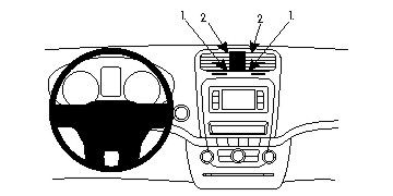 Dodge Journey 11-15, Centrerad i gruppen Bilstereo / Hvad passer i min bil / Dodge hos BRL (240854806)