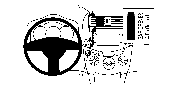 Brodit ProClip, Toyota RAV 4 11-12 i gruppen Bilstereo / Hvad passer i min bil / Toyota / RAV4 / RAV4 2006-2012 hos BRL (240854853)