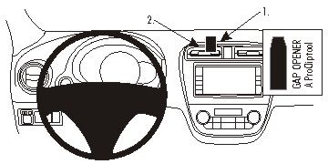 ProClip Monteringsbygel Mitsubishi Space Star 13-15, Centrerad i gruppen Bilstereo / Hvad passer i min bil / Mitsubishi hos BRL (240854871)