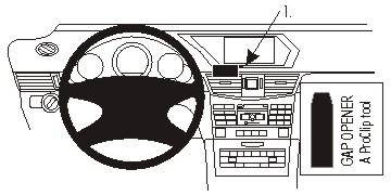 Brodit ProClip, Mercedes Benz E-Class, Sedan/Stationwagon 14-16 i gruppen Bilstereo / Hvad passer i min bil / Mercedes / E-klasse / E-klasse 2010-2016 W212 hos BRL (240854896)