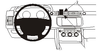 Brodit ProClip, Land Rover Range Rover Sport 14-22 i gruppen Bilstereo / Hvad passer i min bil / Land Rover / Range Rover hos BRL (240854936)