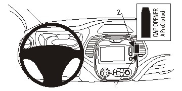 Brodit ProClip, Renault Captur 14-17 i gruppen Bilstereo / Hvad passer i min bil / Renault / Captur / Captur 2013-2019 hos BRL (240854942)