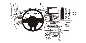 Brodit ProClip, Audi Q3 12-18 i gruppen Bilstereo / Hvad passer i min bil / Audi / Audi Q3 / Audi Q3 2011-2018 hos BRL (240854950)
