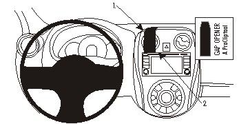 ProClip Monteringsbygel Nissan Note 13-15, Centrerad i gruppen Bilstereo / Hvad passer i min bil / Nissan / Note hos BRL Electronics (240854978)