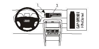 ProClip Monteringsbygel Audi A4 01-07 i gruppen Bilstereo / Hvad passer i min bil / Audi / Audi A4 / Audi A4 2004-2008 / Diverse hos BRL Electronics (240A40107)