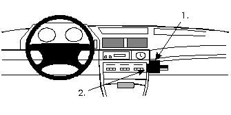 ProClip Monteringsbygel BMW 730-750 E32 87-93 i gruppen Bilstereo / Hvad passer i min bil / BMW / BMW 7 serie / BMW E32 1986-1994 hos BRL Electronics (240BMW73087PROC)