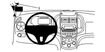 ProClip Monteringsbygel Chevrolet Aveo 12-14 i gruppen Bilstereo / Hvad passer i min bil / Daewoo & Chevrolet / Monteringsramme hos BRL Electronics (240CHEAVE12PROC)