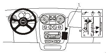 ProClip Monteringsbygel Chrysler PT Cruiser 00-05 i gruppen Bilstereo / Hvad passer i min bil / Chrysler hos BRL (240CHRPTC00PROC)
