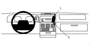 ProClip Monteringsbygel Chrysler Voyager 94-95 i gruppen Bilstereo / Hvad passer i min bil / Chrysler hos BRL (240CHRVOY94PROC)