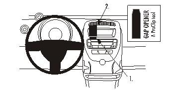 ProClip Monteringsbygel Citroen C1 06-14/ Toyota Aygo 06-14 i gruppen Bilstereo / Hvad passer i min bil / Toyota / Aygo / Aygo 2005-2014 hos BRL (240CITC106PROCL)