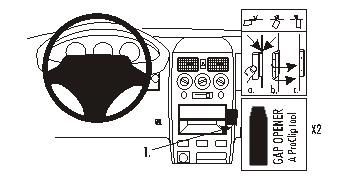 ProClip Monteringsbygel Daihatsu Sirion 02-06 i gruppen Bilstereo / Hvad passer i min bil / Daihatsu hos BRL Electronics (240DAISIR02PROC)