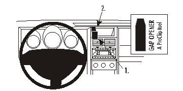 ProClip Monteringsbygel Dodge Nitro 07-12 i gruppen Bilstereo / Hvad passer i min bil / Dodge hos BRL (240DODNIT07PROC)