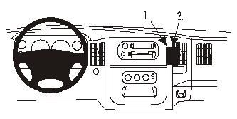 ProClip Monteringsbygel Dodge Ram Pick Up 1500, 2500/3500 02-05 i gruppen Bilstereo / Hvad passer i min bil / Dodge hos BRL (240DODRAMP02PROC)