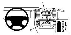 ProClip Monteringsbygel Dodge Ram Pick Up 06-08 i gruppen Bilstereo / Hvad passer i min bil / Dodge hos BRL (240DODRAMP06PROC)