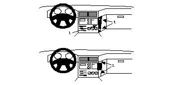 ProClip Monteringsbygel BMW 518-540/M5 E34 i gruppen Bilstereo / Hvad passer i min bil / BMW / BMW 5 serie / BMW E34 1988-1995 / Övrigt E34 1988-1995 hos BRL Electronics (240E34PROCLIP)