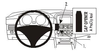 ProClip Monteringsbygel BMW 520-545/M5 E60, E61 04-10 i gruppen Bilstereo / Hvad passer i min bil / BMW / BMW 5 serie / BMW E60/E61 2004-2011 / Övrigt E60/E61 2004-2011 hos BRL Electronics (240E601PROCLIP)