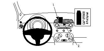 ProClip Monteringsbygel Fiat 500 07-15 i gruppen Bilstereo / Hvad passer i min bil / Fiat / 500 hos BRL Electronics (240FIA50007PROC)