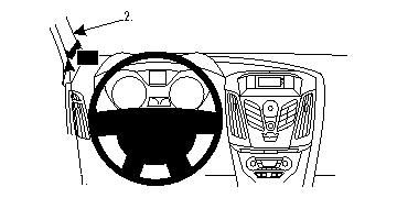 ProClip Monteringsbygel Ford Focus 11-15 i gruppen Bilstereo / Hvad passer i min bil / Ford / Focus / Focus 2011-2018 hos BRL Electronics (240FORDFOC11PROC)