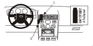 ProClip Monteringsbygel Ford Mondeo 01-07 i gruppen Bilstereo / Hvad passer i min bil / Ford / Mondeo / Mondeo 2001-2003 hos BRL Electronics (240FORDMON01PROC)