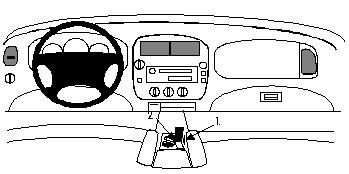 ProClip Monteringsbygel Ford Explorer 95-01 i gruppen Bilstereo / Hvad passer i min bil / Ford / Explorer / Explorer 1995-2001 hos BRL Electronics (240FOREXPL95PROC)